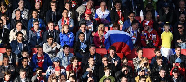 Болельщики сборной России на матче Кубка конфедераций-2017 по футболу между сборными России и Португалии - Sputnik Беларусь