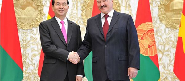 Президент Вьетнама Чан Дай Куанг (слева) и президент Беларуси Александр Лукашенко - Sputnik Беларусь