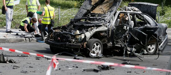 Теракт в центре Киева, где погиб полковник Максим Шаповал - Sputnik Беларусь