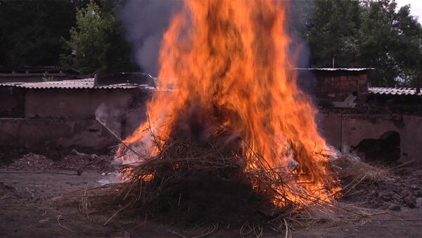Героиновый смог — в Бишкеке сожгли 3,5 тонны наркотиков - Sputnik Беларусь