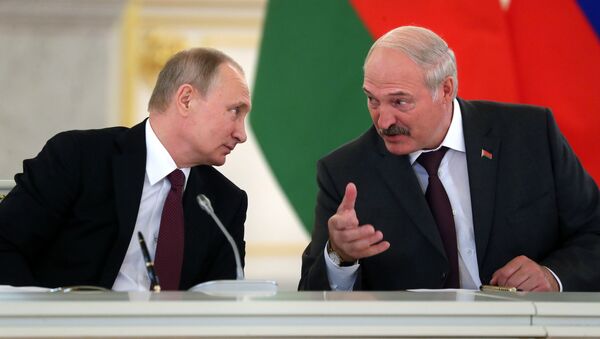 Путин и Лукашенко на заседании ВГС в Москве - Sputnik Беларусь
