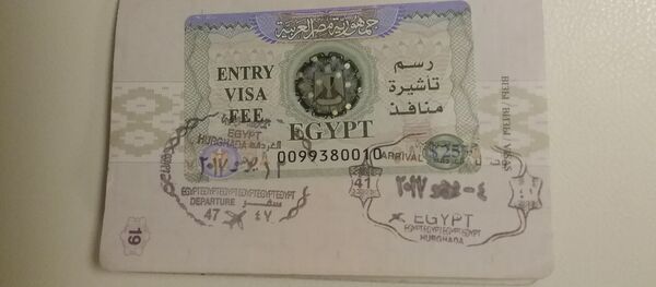 Египетская виза, архивное фото - Sputnik Беларусь