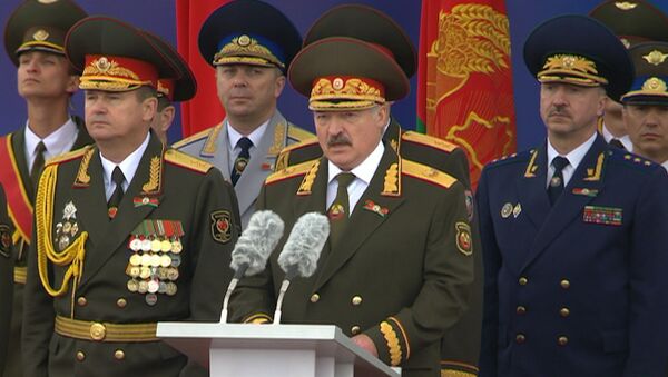 Выступление Президента А.Г. Лукашенко на параде - Sputnik Беларусь