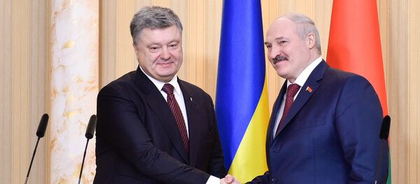 Прэзідэнт Украіны Пётр Парашэнка і прэзідэнт Беларусі Аляксандр Лукашэнка - Sputnik Беларусь