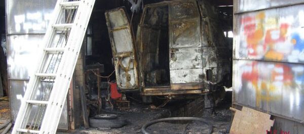 Пожар в гараже в Глуске - Sputnik Беларусь