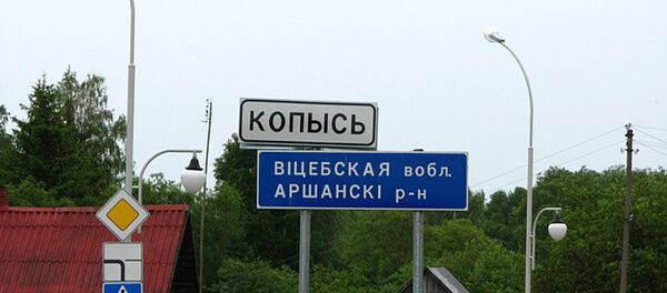 Указатель в поселке Копысь - Sputnik Беларусь
