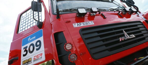Автомобиль белорусской команды МАЗ-СПОРТавто Автомобиль белорусской команды МАЗ-СПОРТавто - Sputnik Беларусь