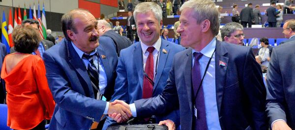 Белорусская делегация на сессии ПА ОБСЕ в Минске - Sputnik Беларусь