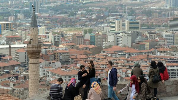 Туристы на смотровой площадке в Анкаре, архивное фото - Sputnik Беларусь