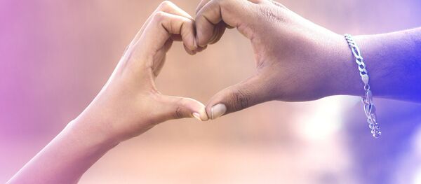 Руки в форме сердца, архивное фото Руки в форме сердца, архивное фото - Sputnik Беларусь
