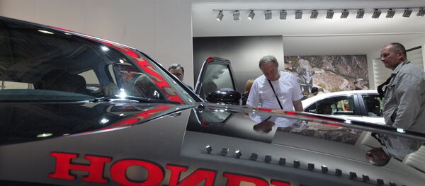 Стенд компании Honda на Московском международном автомобильном салоне, архивное фото - Sputnik Беларусь