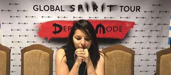 Александра Рогач на пресс-конференции - Sputnik Беларусь