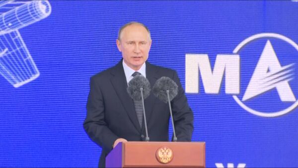 Путин выступил на авиасалоне МАКС-2017 - Sputnik Беларусь