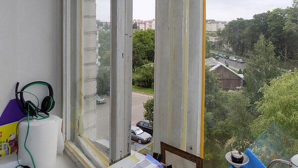 Окно, из которого выпала девочка - Sputnik Беларусь