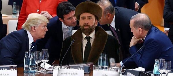 Николас Кейдж в виде интернет-мема - Sputnik Беларусь