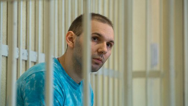 Обвиняемый по делу о милицейской стрельбе в новогоднюю ночь в Минске Андрей Гаврош - Sputnik Беларусь