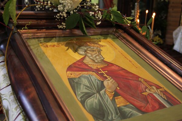 Икона в приходе храма святого равноапостольного князя Владимира - Sputnik Беларусь