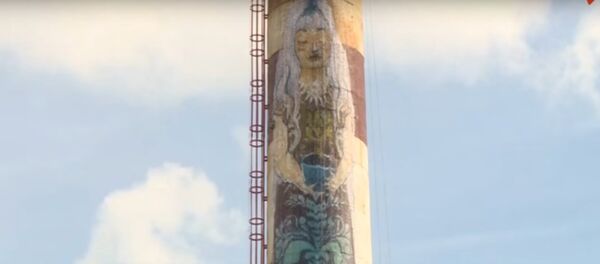 Эстонец создал робота-граффитиста и раскрасил ТЭЦ в Тарту - Sputnik Беларусь