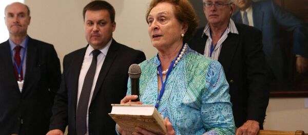 Пас Дамейка на прэзентацыя кнігі, прысвечанай праслаўленаму продку Пас Дамейка на прэзентацыя кнігі, прысвечанай праслаўленаму продку - Sputnik Беларусь