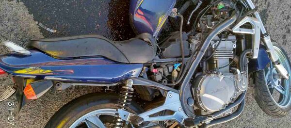 Мотоцикл, попавший в ДТП в Гомеле Мотоцикл, попавший в ДТП в Гомеле - Sputnik Беларусь