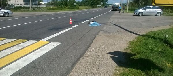 Место ДТП в Лепеле - Sputnik Беларусь