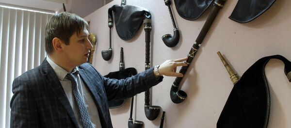 Кандидат искусствоведения, преподаватель Белорусского государственного университета культуры и искусства, мастер дуды Александр Сурба - Sputnik Беларусь