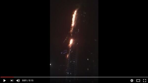 Пожар на небоскребе в Дубае - Sputnik Беларусь