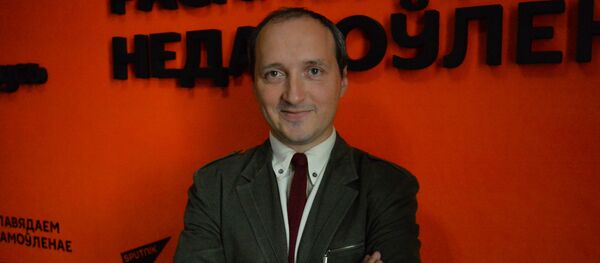 Намеснік дырэктара Нацыянальнай бібліятэкі Беларусі Алесь Суша Намеснік дырэктара Нацыянальнай бібліятэкі Беларусі Алесь Суша - Sputnik Беларусь