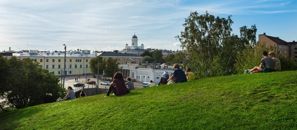 Туристы в Хельсинки, архивное фото Туристы в Хельсинки, архивное фото - Sputnik Беларусь