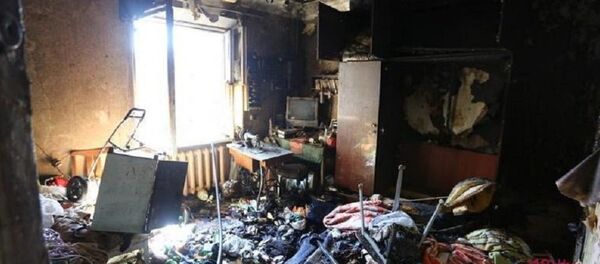 Пожар на улице Тухачевского Пожар на улице Тухачевского - Sputnik Беларусь