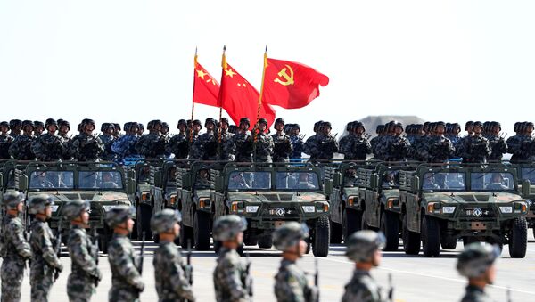 Китайские военные на параде - Sputnik Беларусь