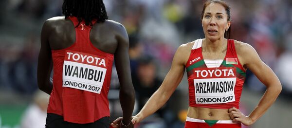 Белорусская бегунья Марина Арзамасова (слева) Белорусская бегунья Марина Арзамасова (слева) - Sputnik Беларусь