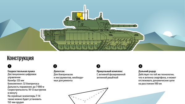 Танк Т-14 Армата - инфографика на sputnik.by - Sputnik Беларусь