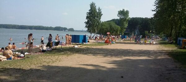 Сітуацыя на пляжы Мінскага мора Сітуацыя на пляжы Мінскага мора - Sputnik Беларусь