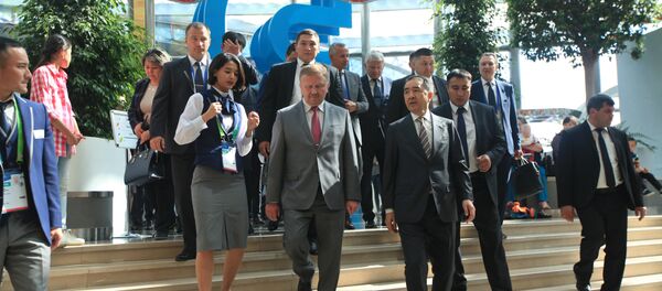 Премьер-министр Беларуси Андрей Кобяков на выставке ЭКСПО-2017 в Астане - Sputnik Беларусь