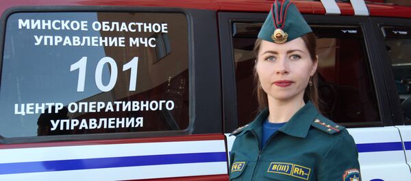 Официальный представитель Минского областного управления МЧС Анастасия Швайбович - Sputnik Беларусь