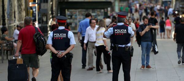 Улица Рамбла в Барселоне, где произошел теракт - Sputnik Беларусь