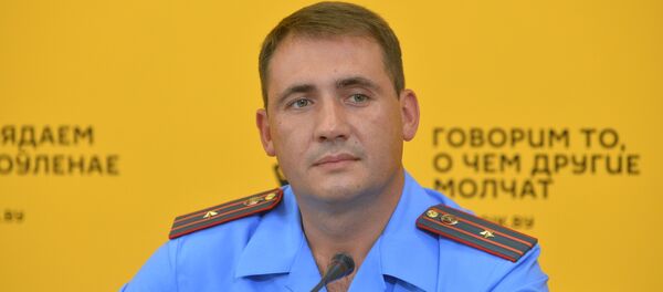 Сергей Зараник, начальник отдела агитации и пропаганды УГАИ ГУВД Минского горисполкома - Sputnik Беларусь