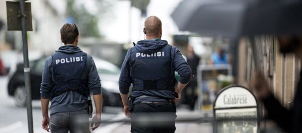 Сотрудники полиции на месте нападения в Турку - Sputnik Беларусь