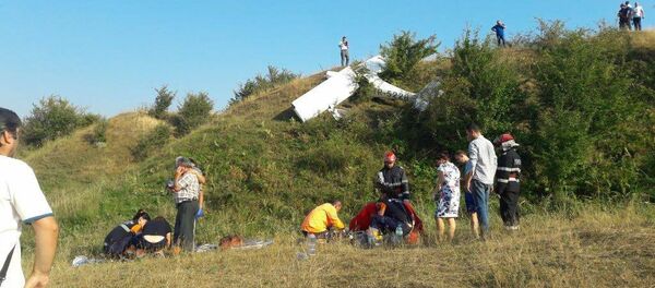 Место крушения самолета в Румынии - Sputnik Беларусь