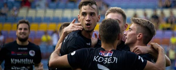 Крумкачы святкуюць гол у вароты БАТЭ - Sputnik Беларусь