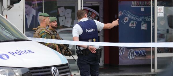 Полиция Бельгии работает на месте ДТП Полиция Бельгии работает на месте ДТП - Sputnik Беларусь