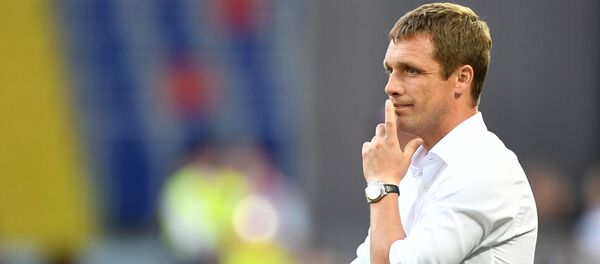 Главный тренер ПФК ЦСКА Виктор Ганчаренко Главный тренер ПФК ЦСКА Виктор Ганчаренко - Sputnik Беларусь