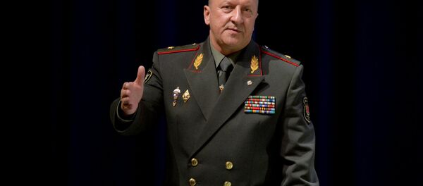 Начальнік генеральнага штаба Узброеных сіл - першы намеснік міністра абароны РБ Алег Белаконеў Начальнік генеральнага штаба Узброеных сіл - першы намеснік міністра абароны РБ Алег Белаконеў - Sputnik Беларусь