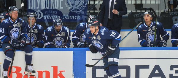 ХК Динамо-Минск во время матча КХЛ - Sputnik Беларусь