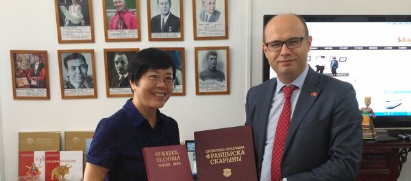 Кірыл Руды падчас наведвання Цэнтра вывучэння Беларусі Кірыл Руды падчас наведвання Цэнтра вывучэння Беларусі - Sputnik Беларусь