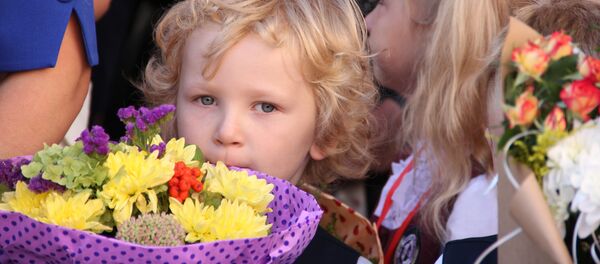 Первоклашки немного волнуются - Sputnik Беларусь