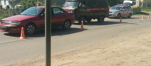 Место ДТП в Атолино - Sputnik Беларусь