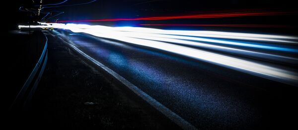 Ночная трасса, архивное фото - Sputnik Беларусь