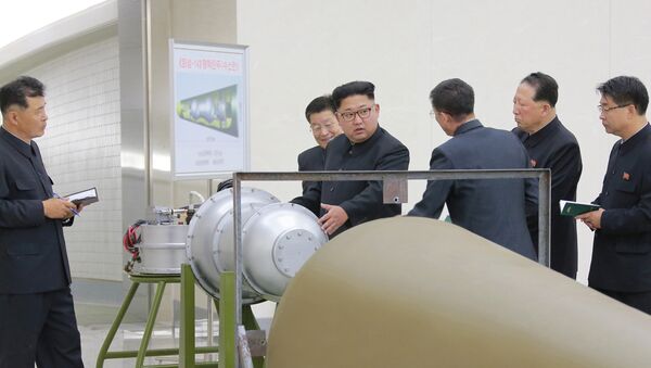 Лидеру КНДР Ким Чен Ыну показали новую ядерную бомбу - Sputnik Беларусь